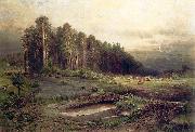 Alexei Savrasov Oil on canvas painting entitled oil painting artist